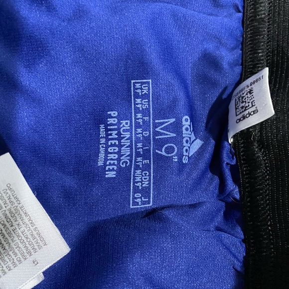 Adidas Running PrimeGreen Heat Ready Blue Shorts Size Small 9" - Picture 4 of 7
